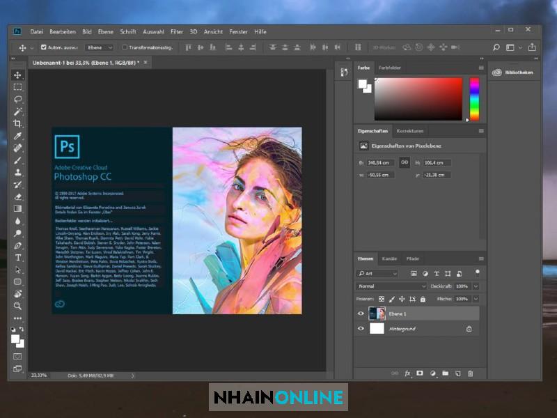 Phần mềm Adobe Photoshop CC