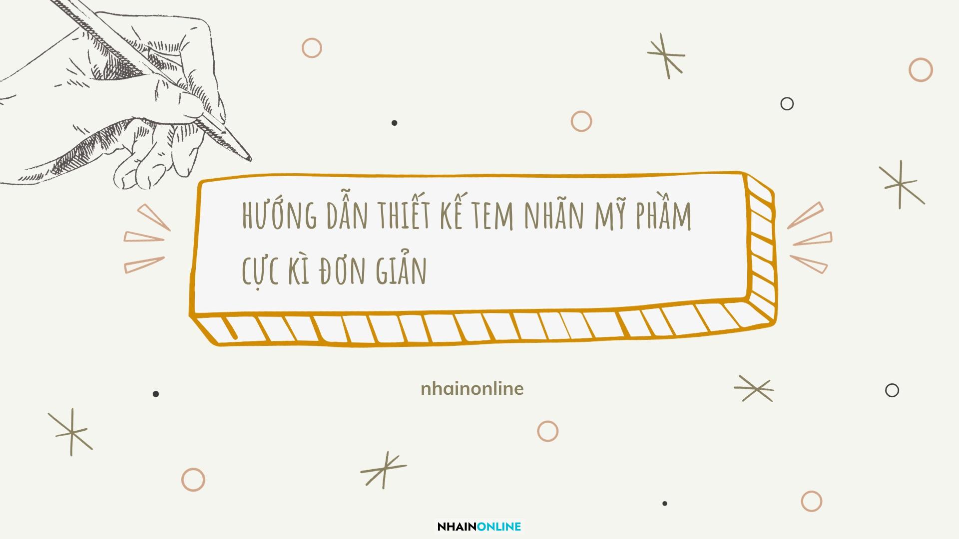 thiet ke tem nhan my pham 1