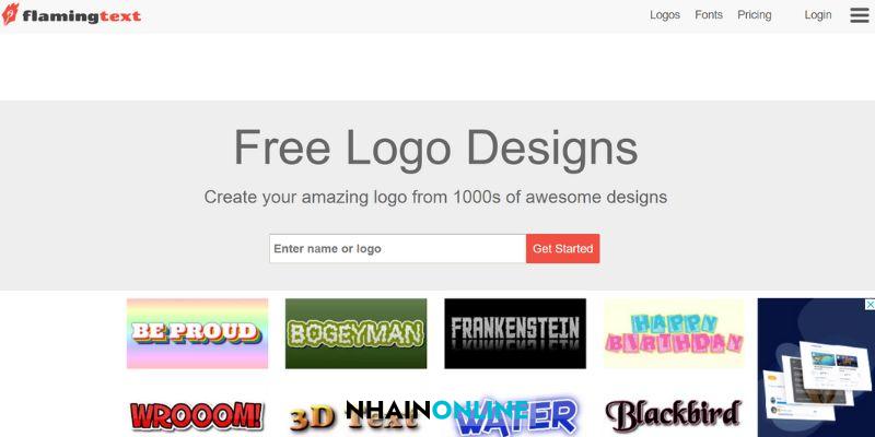 Web tạo logo miễn phí, đơn giản và chuyên nghiệp
