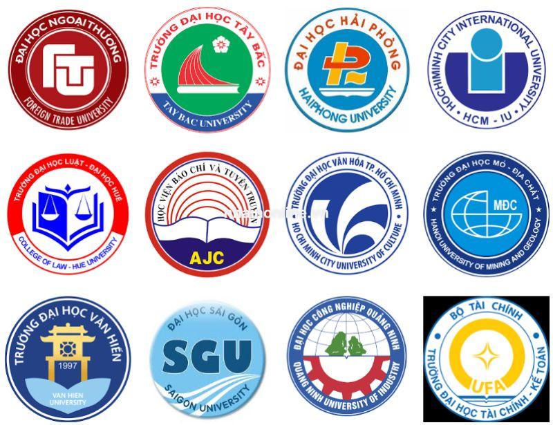 Những trường đại học thường sử dụng những thiết kế logo hình tròn cơ bản và chuyên nghiệp nhất