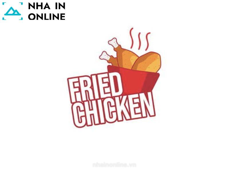 Mẫu logo đồ ăn ý tưởng gà rán