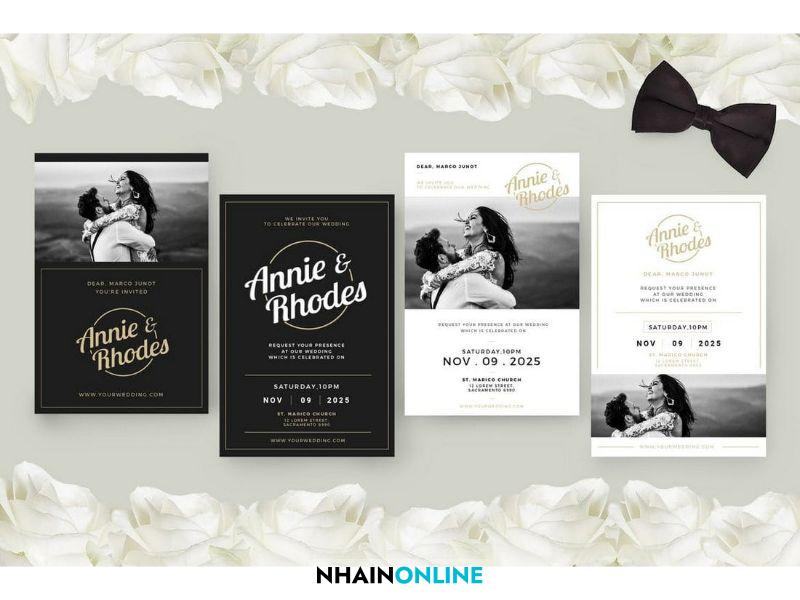 Những mẫu thiệp cưới độc lạ