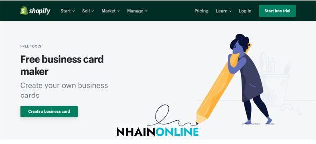 Phần mềm thiết kế name card online