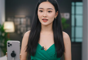 Vietnamese lady is livestreaming